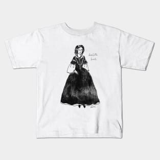 Inky Charlotte Brontë Kids T-Shirt